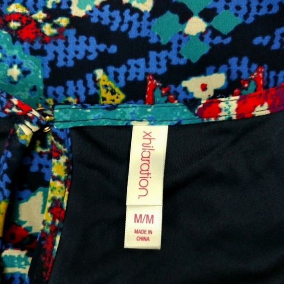 XHILARATION Multi-color Shift Dress Womens Medium - Picture 6 of 6